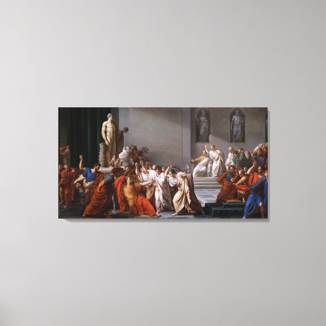 La morte di Cesare von Vincenzo Camuccini Leinwanddruck (Vorderseite)