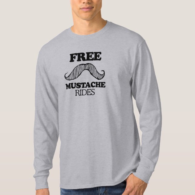 La MOUSTACHE LIBRE MONTE le T-shirt (Devant)