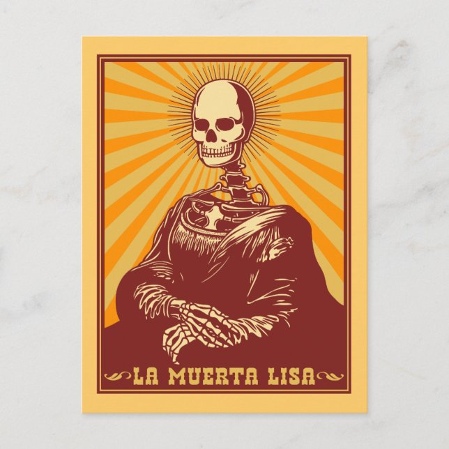 La Muerta Lisa Postkarte (Vorderseite)