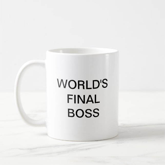 La Mug de café Boss finale du monde (Gauche)