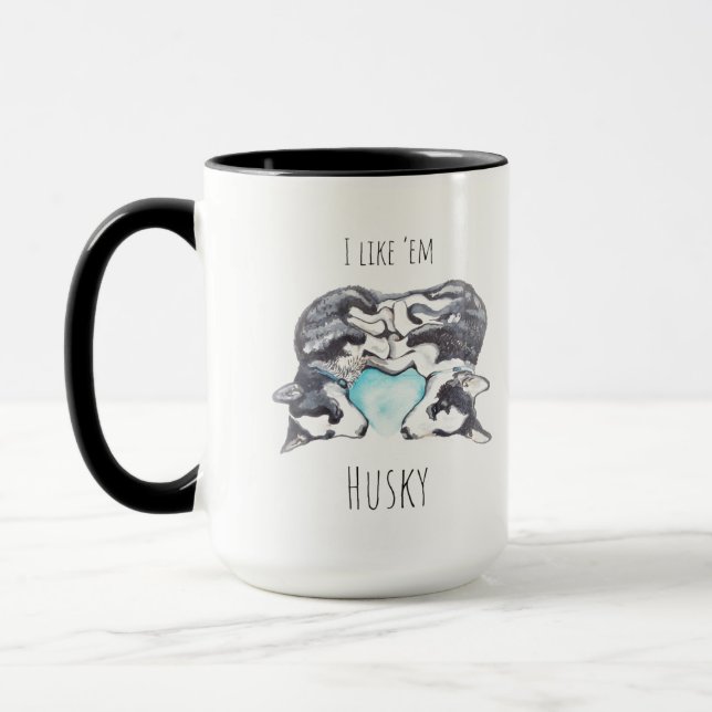 La Mug de café de Husky Love (Gauche)