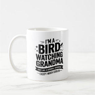 "La Mug de grand-mère qui observe les oiseaux