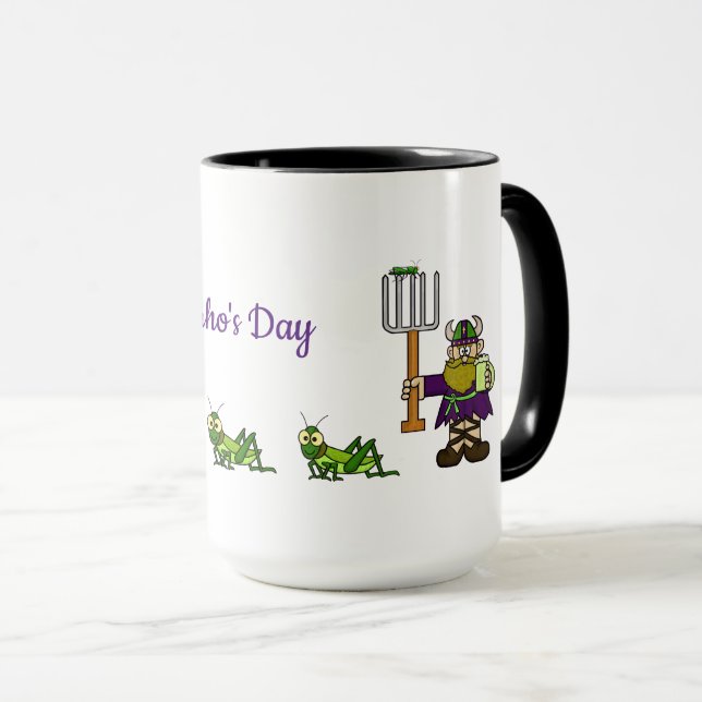 La Mug De La Fête De Saint-Urho Arrosée De Sautere (Devant droit)