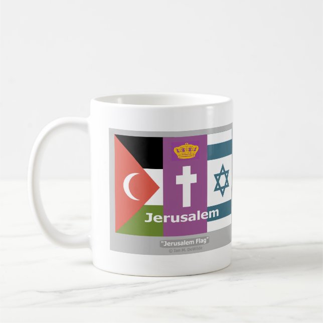 La Mug du drapeau de Jérusalem (Gauche)