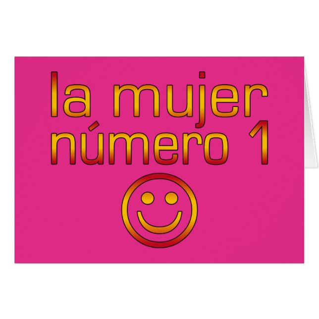 La Mujer Número 1 - Nummer 1 Ehefrau auf Spanisch (Vorderseite (Horizontal))
