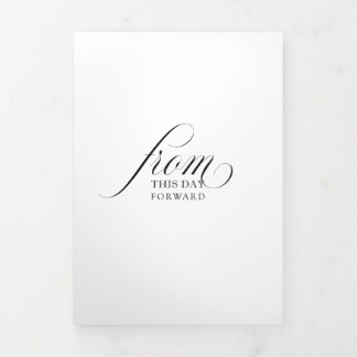 La Muna | Invitation à un mariage triplé noir et b
