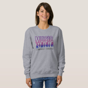 La musique connecte les gens Femmes Sweatshirts