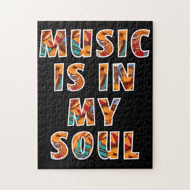 La Musique Dans Mon Soul Jigsaw Puzzle (Vertical)