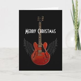 La musique est carte de voeux de Noël de ciel