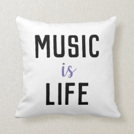 La musique est coussin de déclaration de la vie