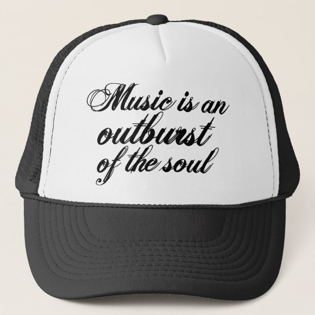 La musique est une explosion de l'âme casquette (Devant)