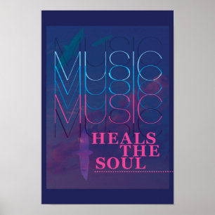 La musique guérit l'âme, affiche inspirée