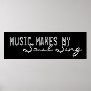 La Musique Met Mon Soul Chanter Poster