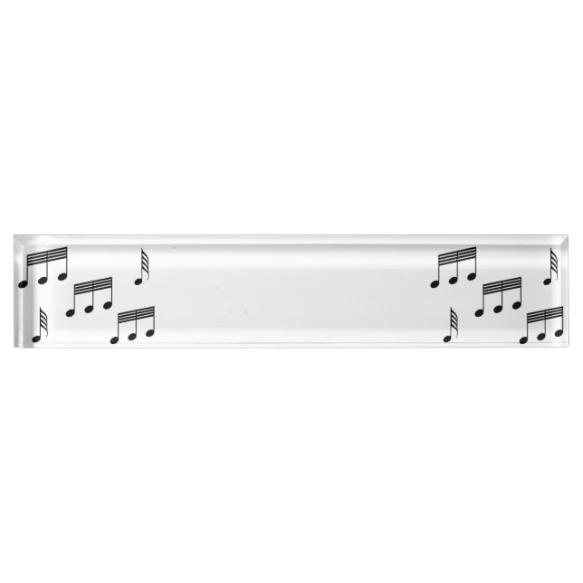 La musique note la plaque d'identification (Devant)