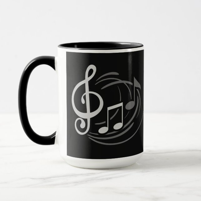 La musique note les tasses nommées faites sur (Gauche)