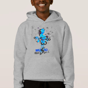 La musique nourrit mon âme   Sweat - shirt à capuc