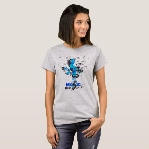 La musique nourrit mon âme   T-shirt femme