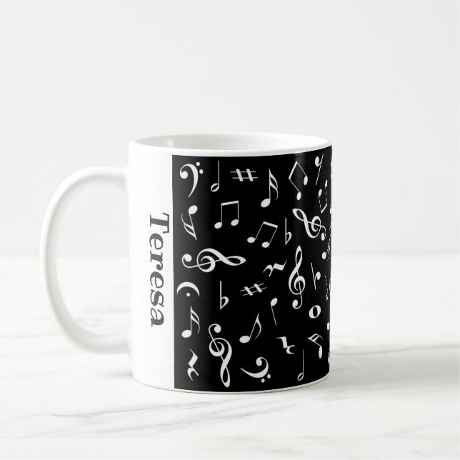 La musique personnalisée note la tasse (Gauche)