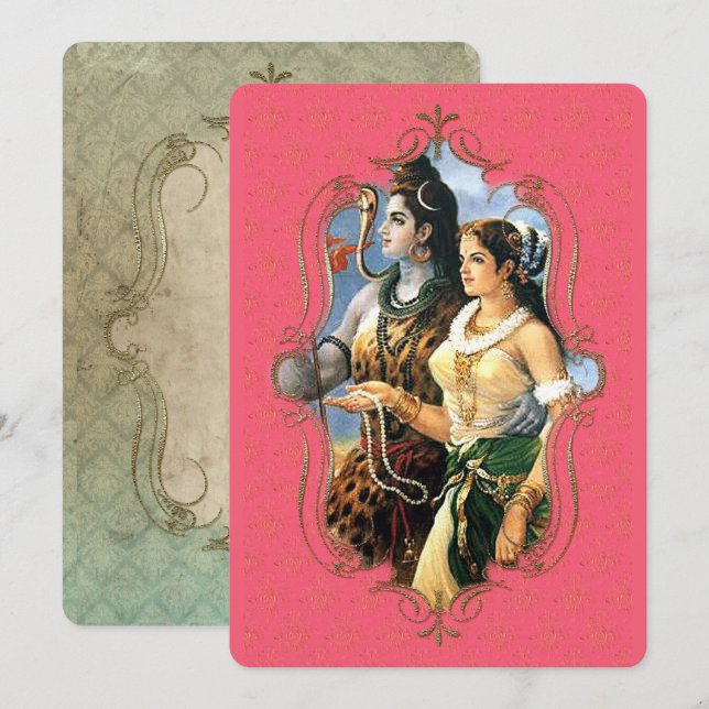 La Mystique De L'Inde 31 - Carte De Vœux (Devant / Derrière)