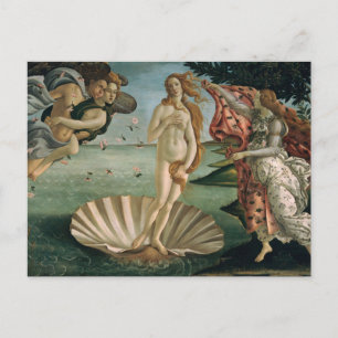 La naissance de Vénus par Botticelli Carte Postale