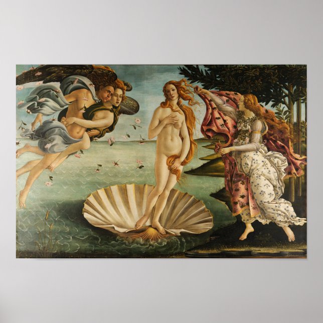 La naissance de Vénus par Botticelli - Poster (Devant)