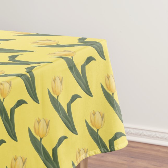 La nappe Pâques de fête de tulipe fleurit la nappe (In Situ)