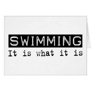 La natation de lui est