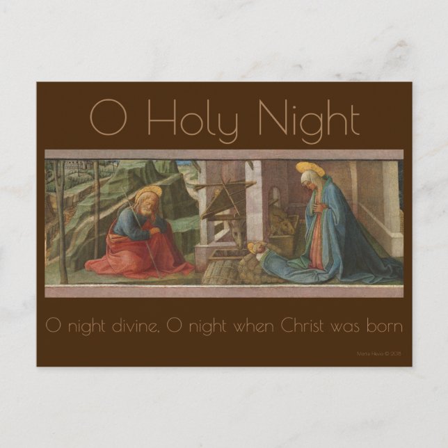 La Nativité c.1445 | Carte postale Blue Beach Song (Devant)
