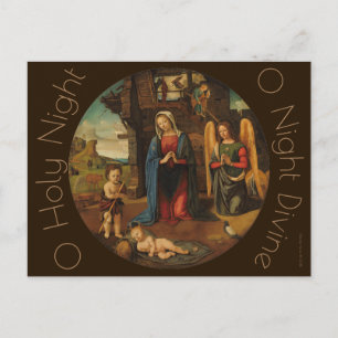 La Nativité c.1495 Carte postale Blue Beach Song
