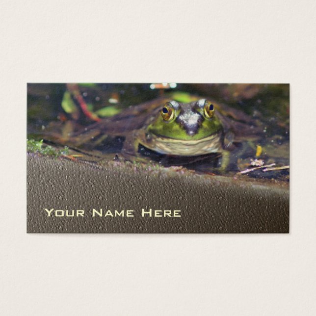 La nature du visage de la grenouille taureau (Devant)