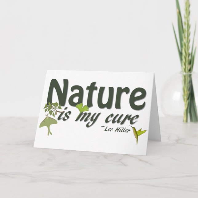 La nature est ma carte de voeux Cure (Devant)