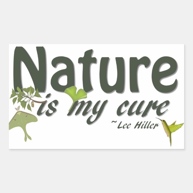 La Nature Est Mon Sticker De Citation Cure (Devant)