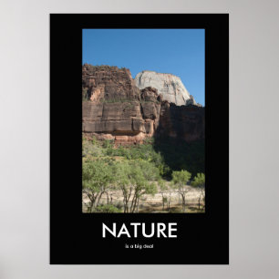 La nature est une affiche démotivationnelle