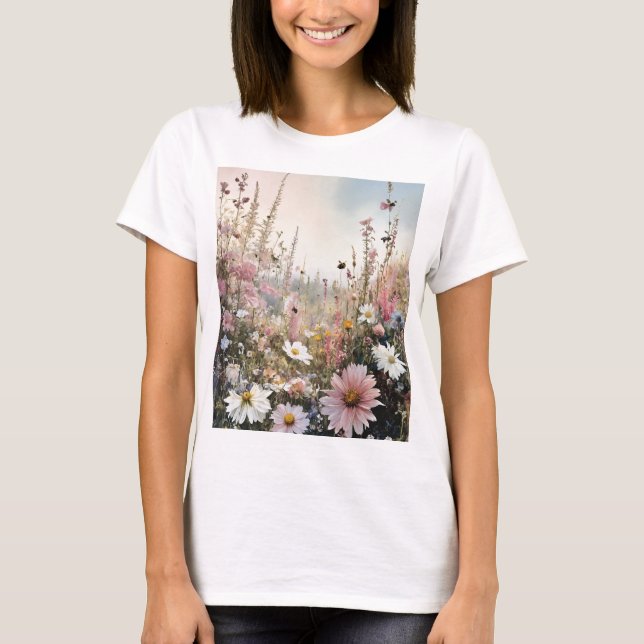 "La nature fleurie : T-shirt à vendre" (Devant)