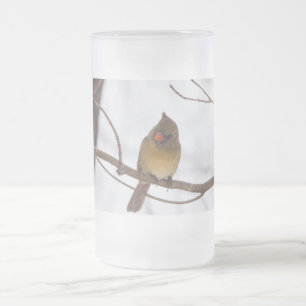 La Neige Dit À Nouveau Mme Cardinal Frosted Mug