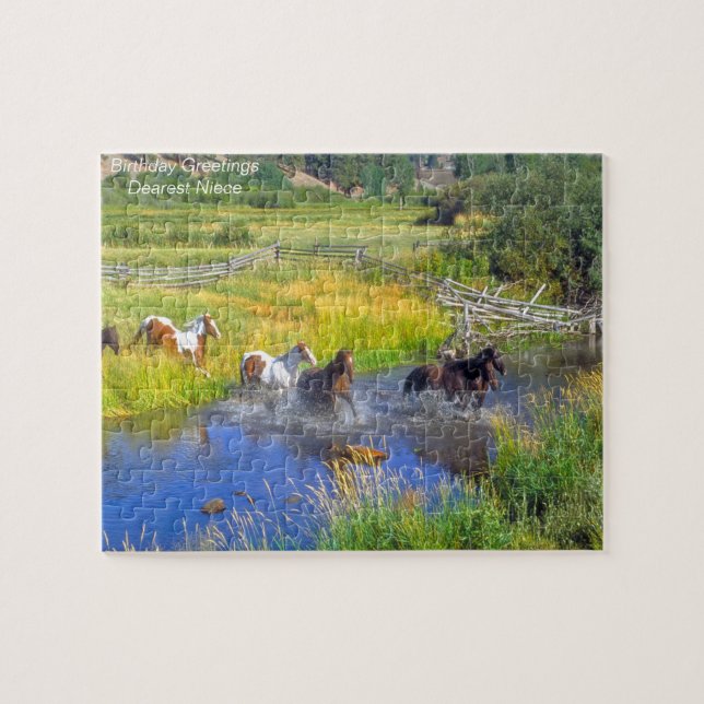 La nièce de Noël. Puzzle (Horizontal)