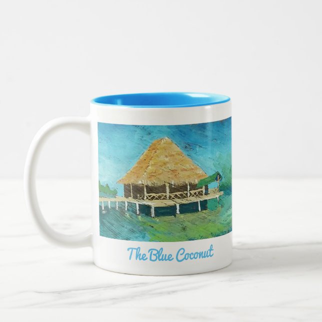 La noix de coco bleue - Bocas Del tasse de Toro, (Gauche)