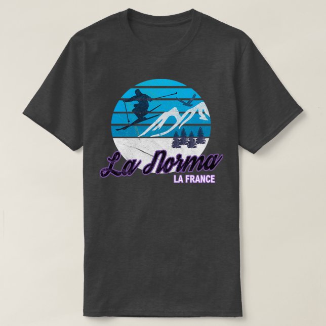 La Norma Maurienne Valle Frankreich Französische A T-Shirt (Design vorne)