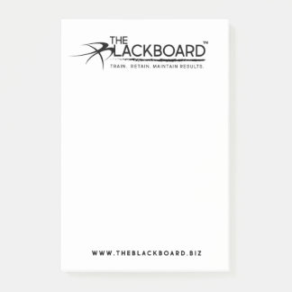 La note de post-it de tableau noir