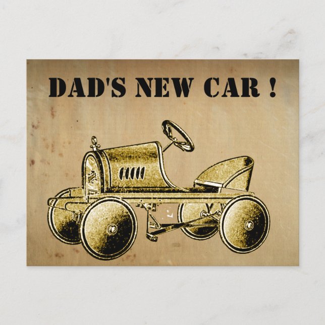 La nouvelle voiture de papa !... Carte postale de  (Devant)