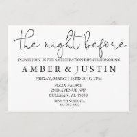 La nuit avant invitation de |