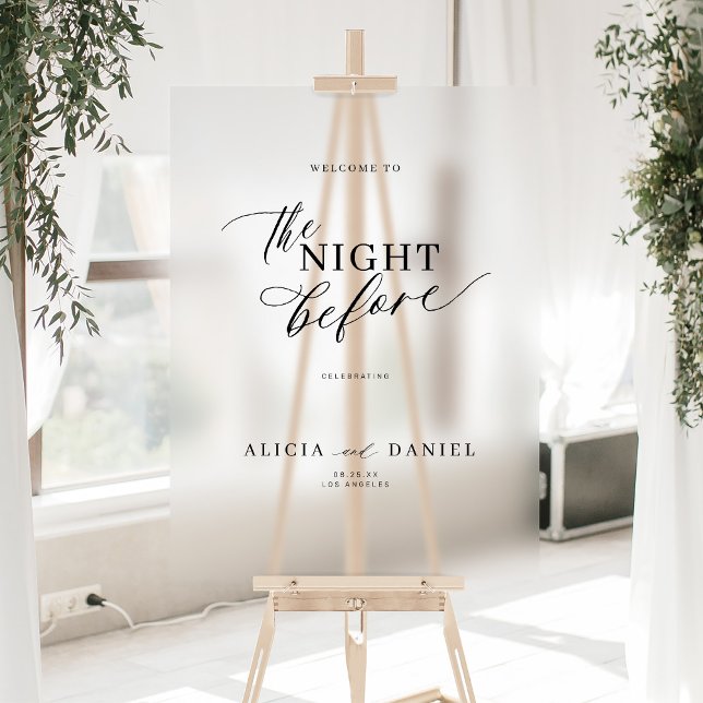 La nuit avant le dîner de répétition signe d'accue (Créateur téléchargé)