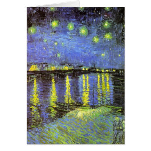 La nuit étoilée de Vincent van Gogh sur le Rhône