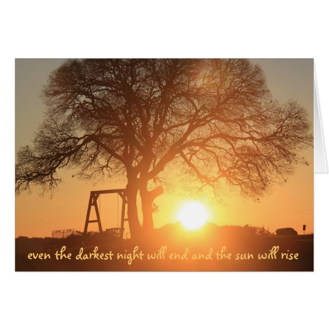 la nuit la plus foncée finira et le soleil se (Devant horizontal)