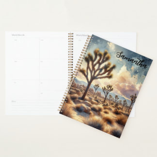 LA NUIT, LE PARC NATIONAL DE JOSHUA TREE WATERCOLO