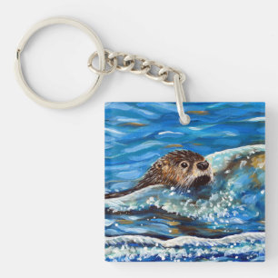 La Otter dans la peinture de la mer
