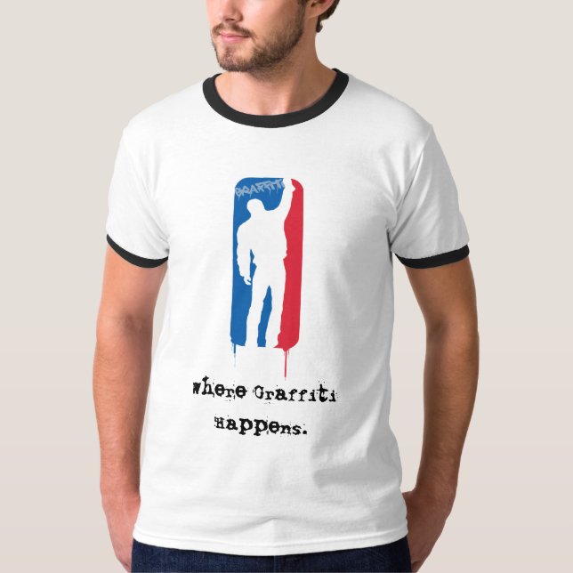 Là où le graffiti se produit. T-shirt d'USG (Devant)