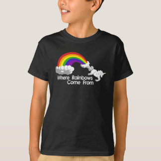Là où les arcs-en-ciel viennent des T-shirts