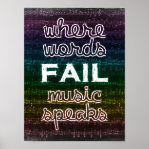 Là où les mots échouent, la musique parle Poster