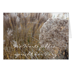 Là où les mots manquent (herbe d'automne) - Carte